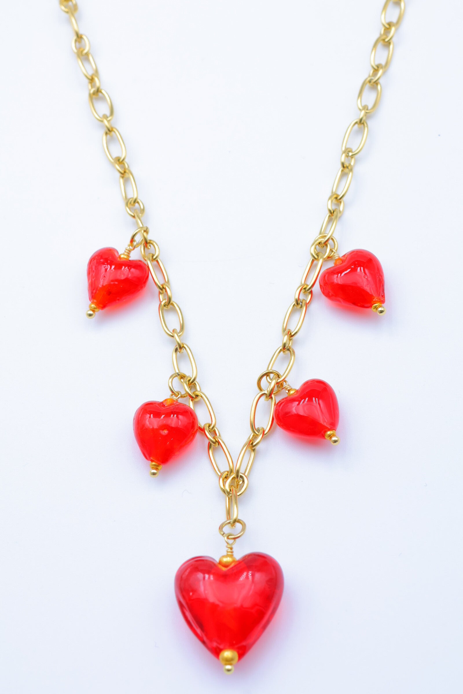 Collier en acier inoxydable - ROUGE