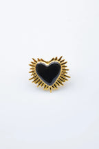 Bague ajustable en acier inoxydable - NOIR