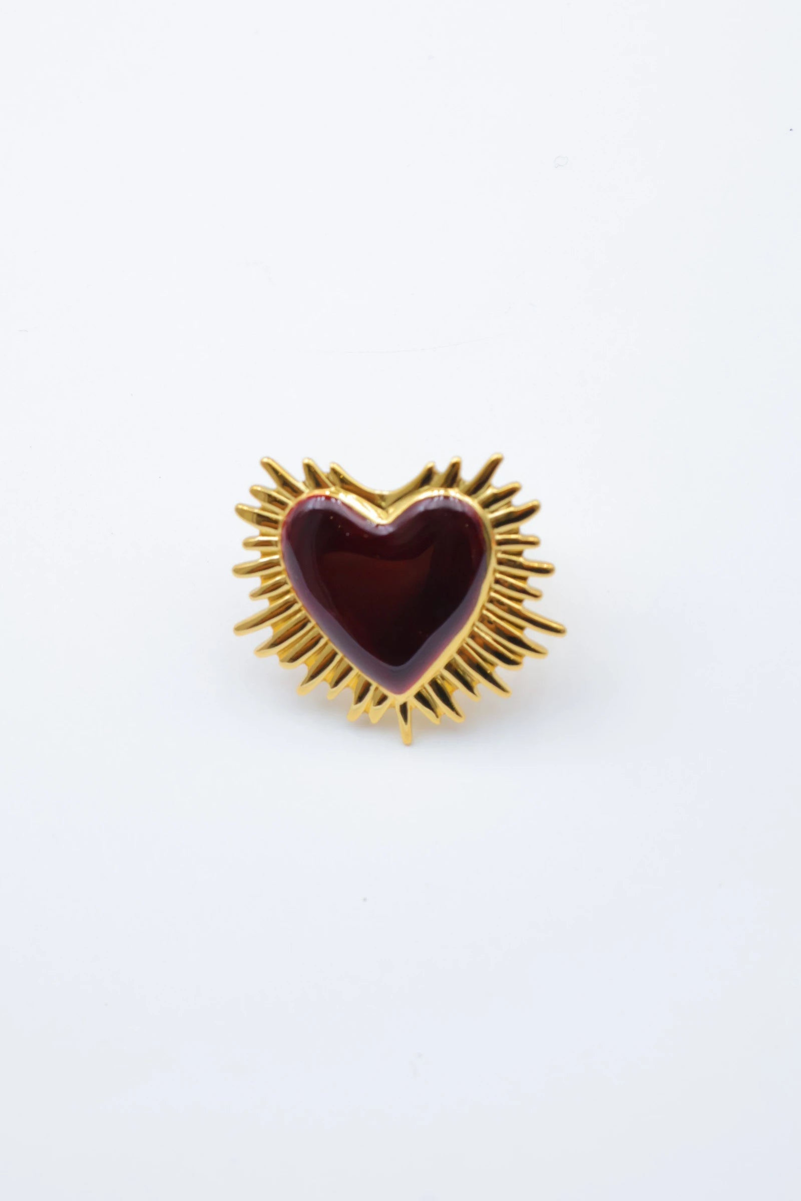 Bague ajustable en acier inoxydable - ROUGE