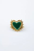 Bague ajustable en acier inoxydable - VERT