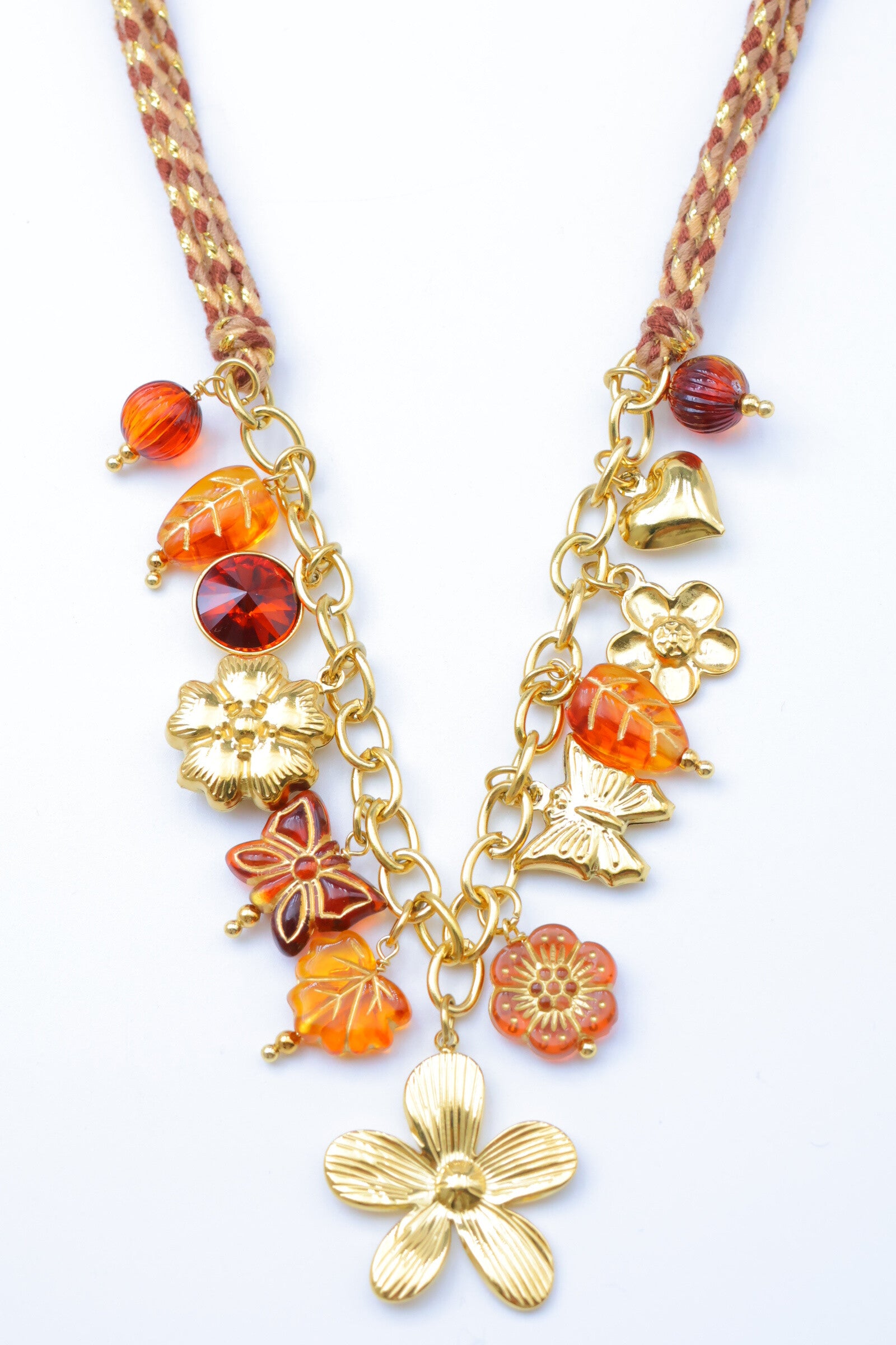 Collier en acier inoxydable - MARRON FONCÉ