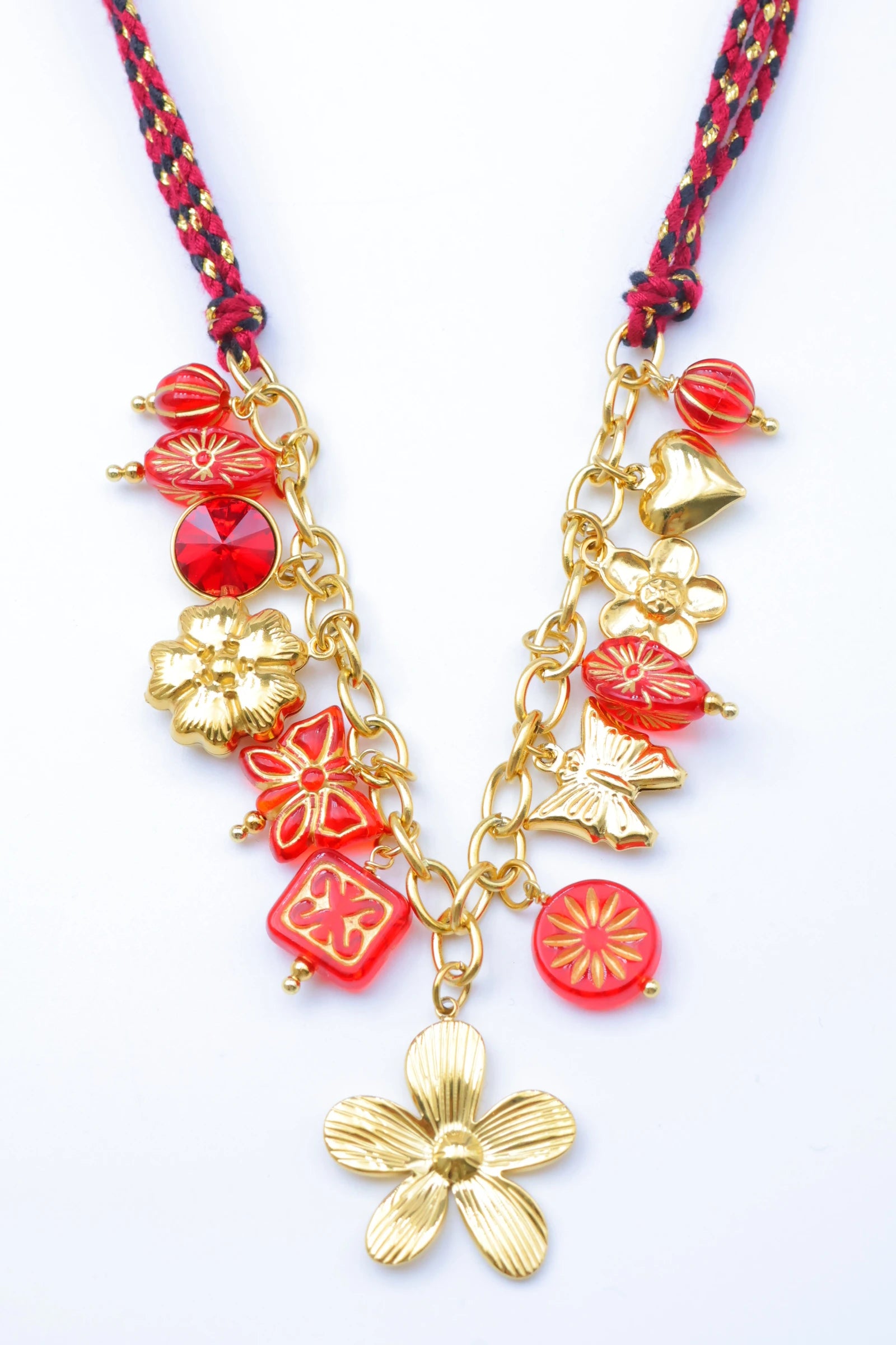 Collier en acier inoxydable - ROUGE