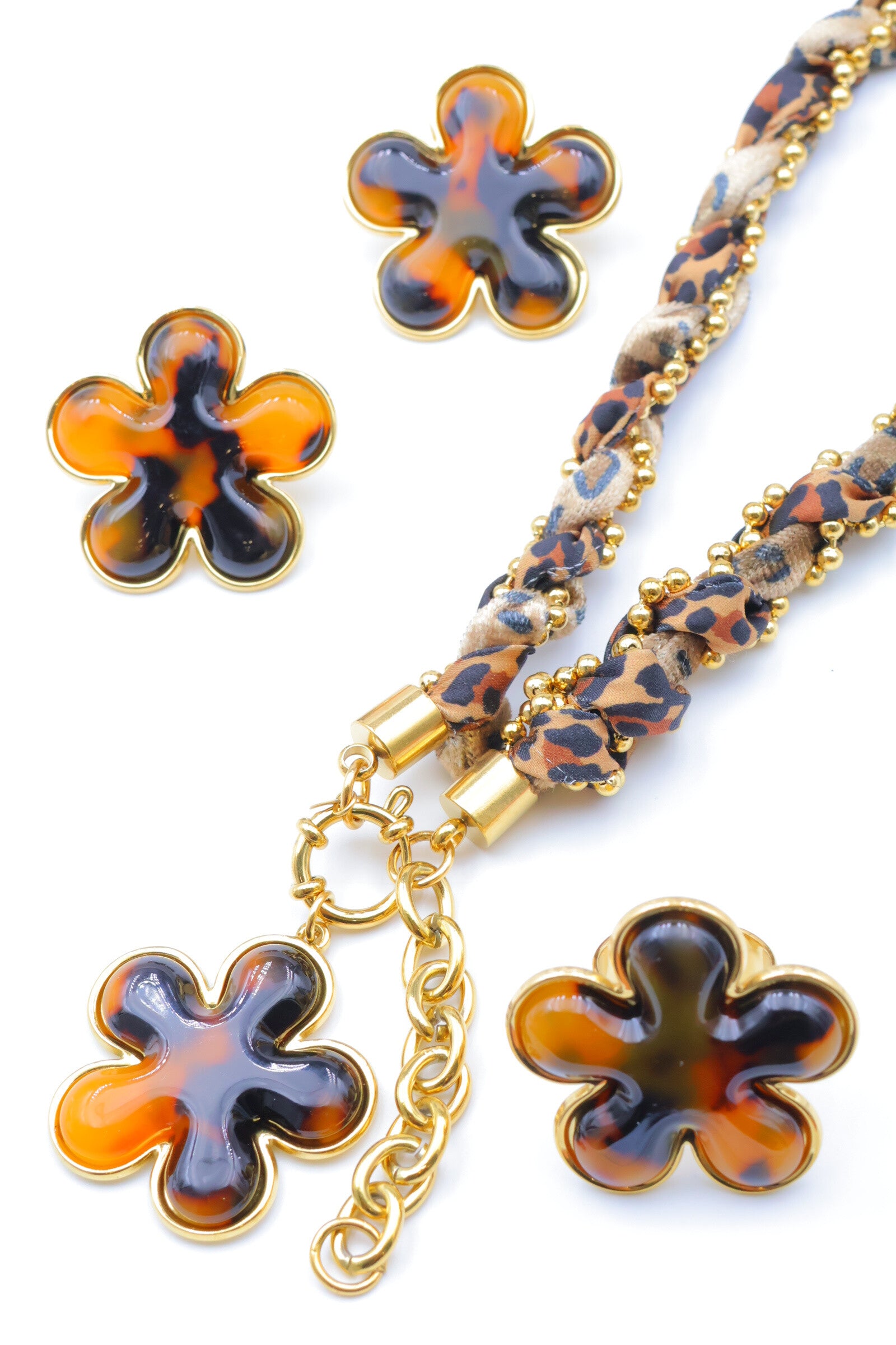 Parure de bijoux en acier inoxydable - DORÉ