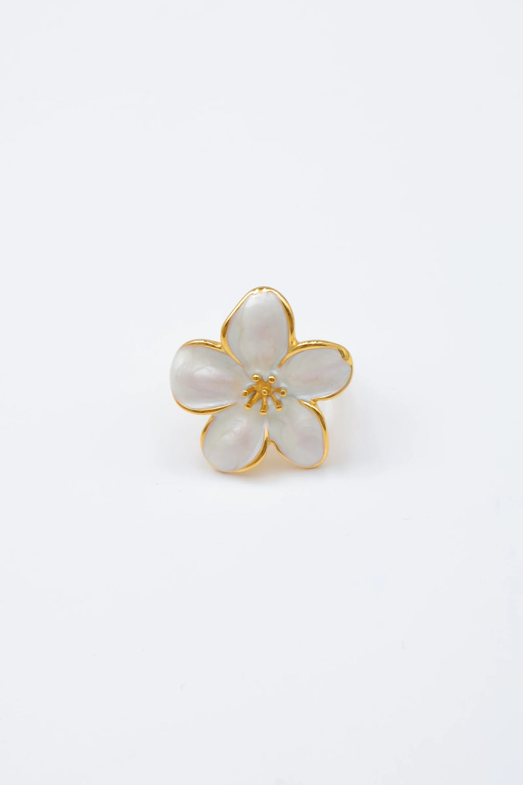 Bague ajustable en acier inoxydable - BLANC