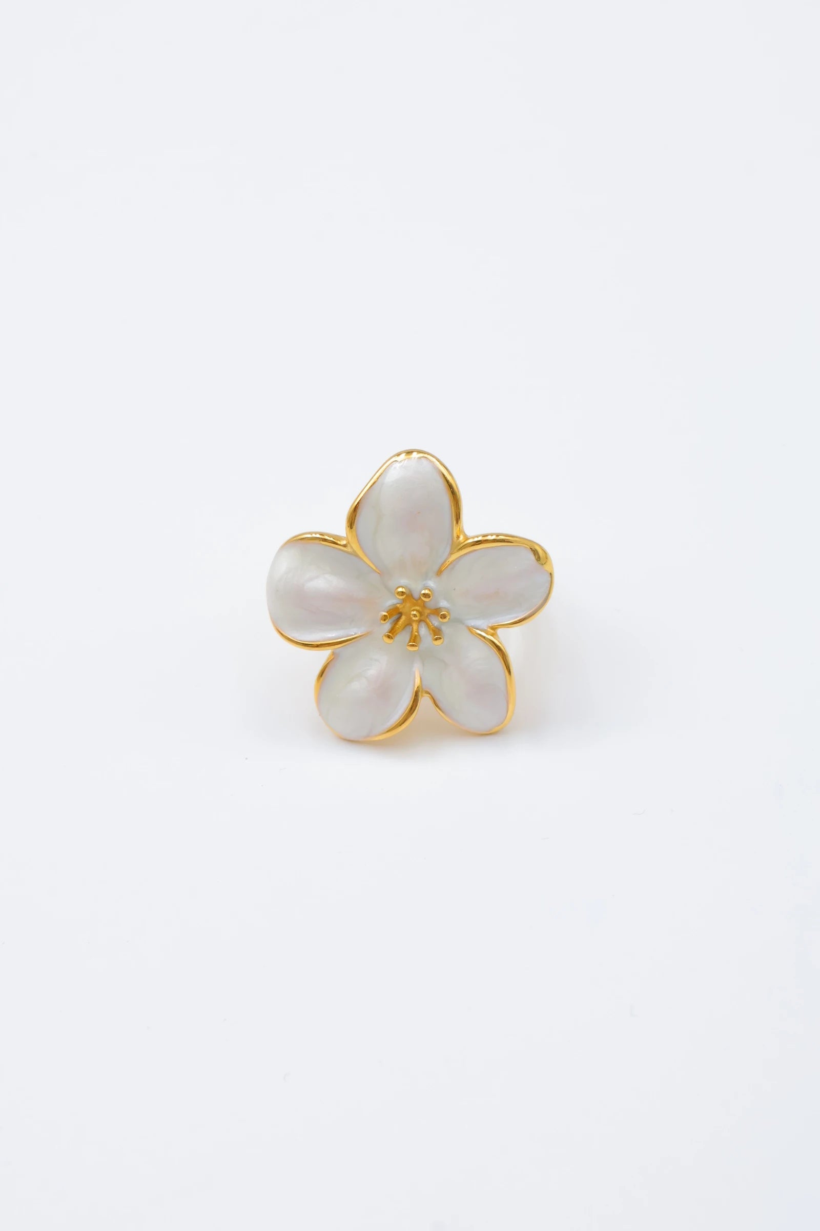 Bague ajustable en acier inoxydable - BLANC