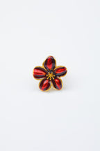 Bague ajustable en acier inoxydable - ROUGE