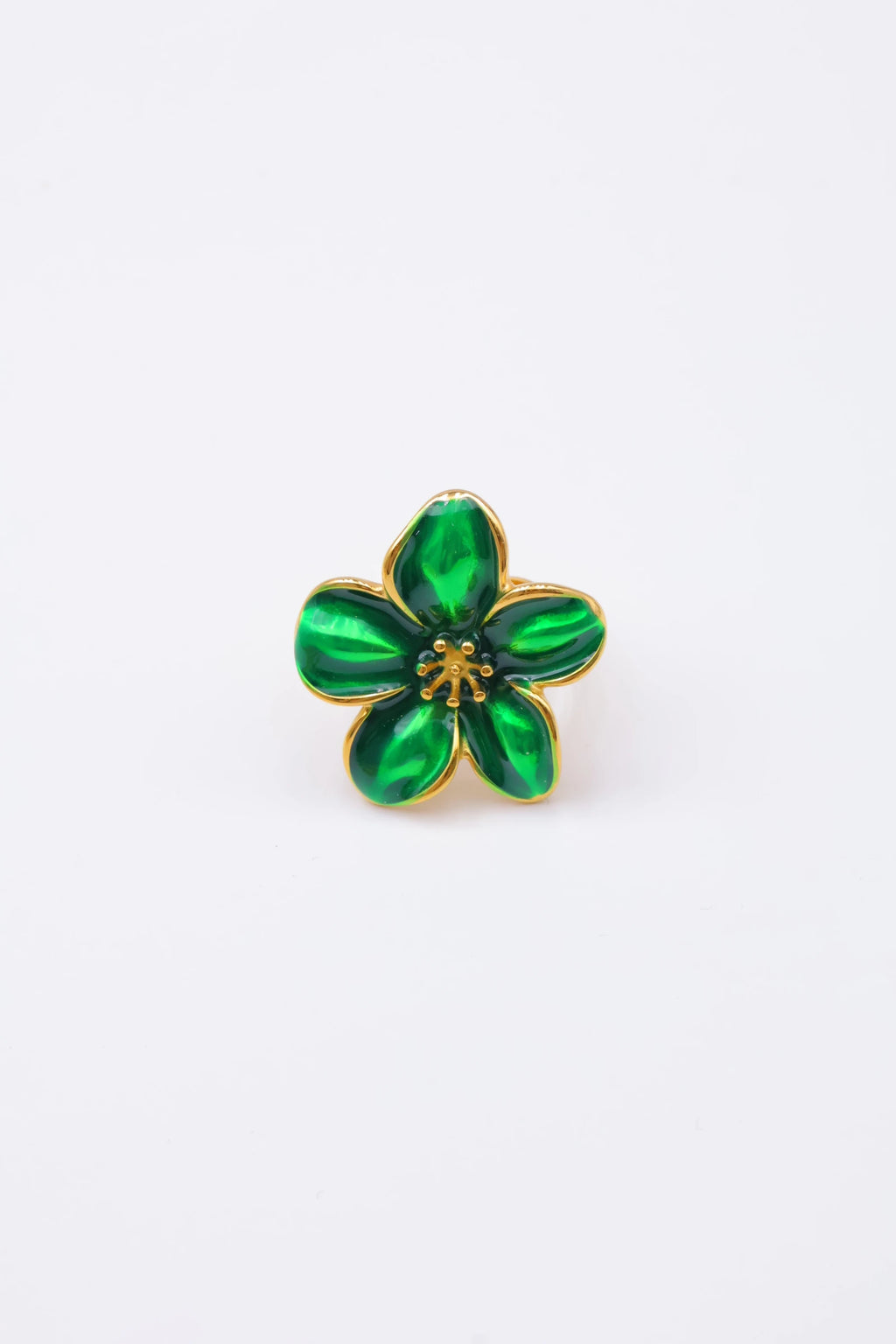 Bague ajustable en acier inoxydable - VERT