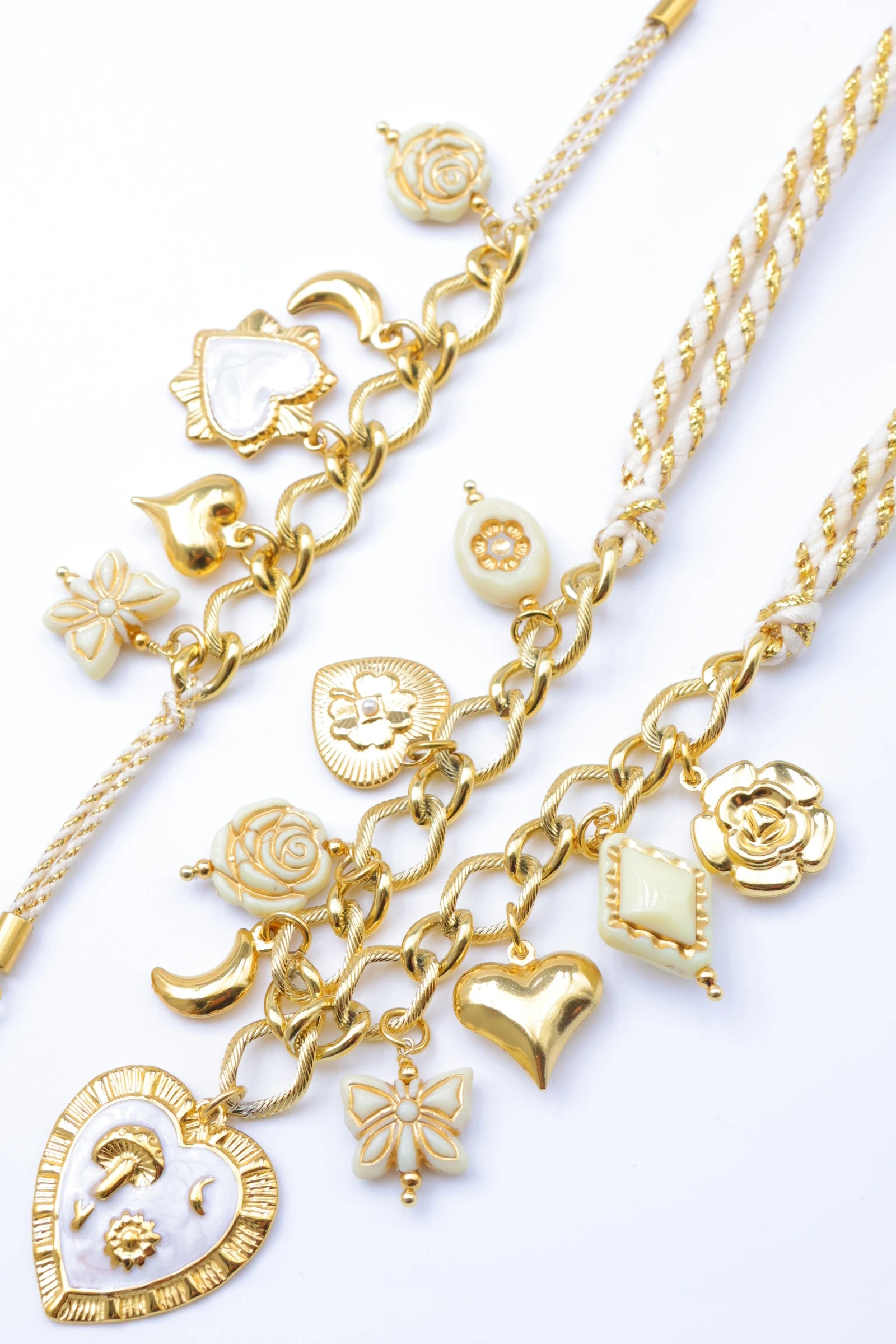 Parure de bijoux en acier inoxydable - BLANC