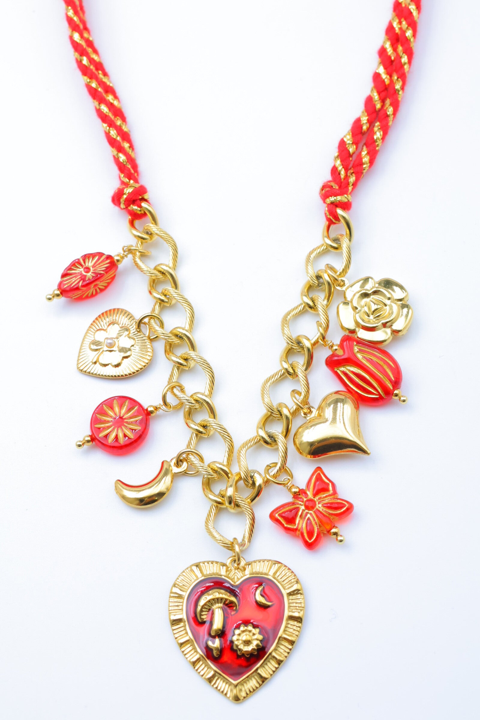 Collier en acier inoxydable - ROUGE