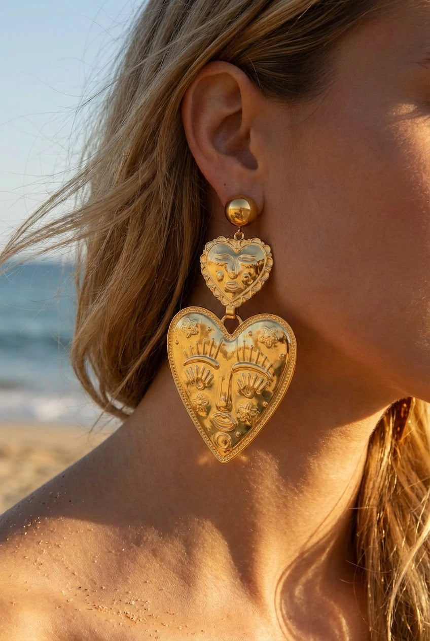 Boucles d’oreilles en acier inoxydable