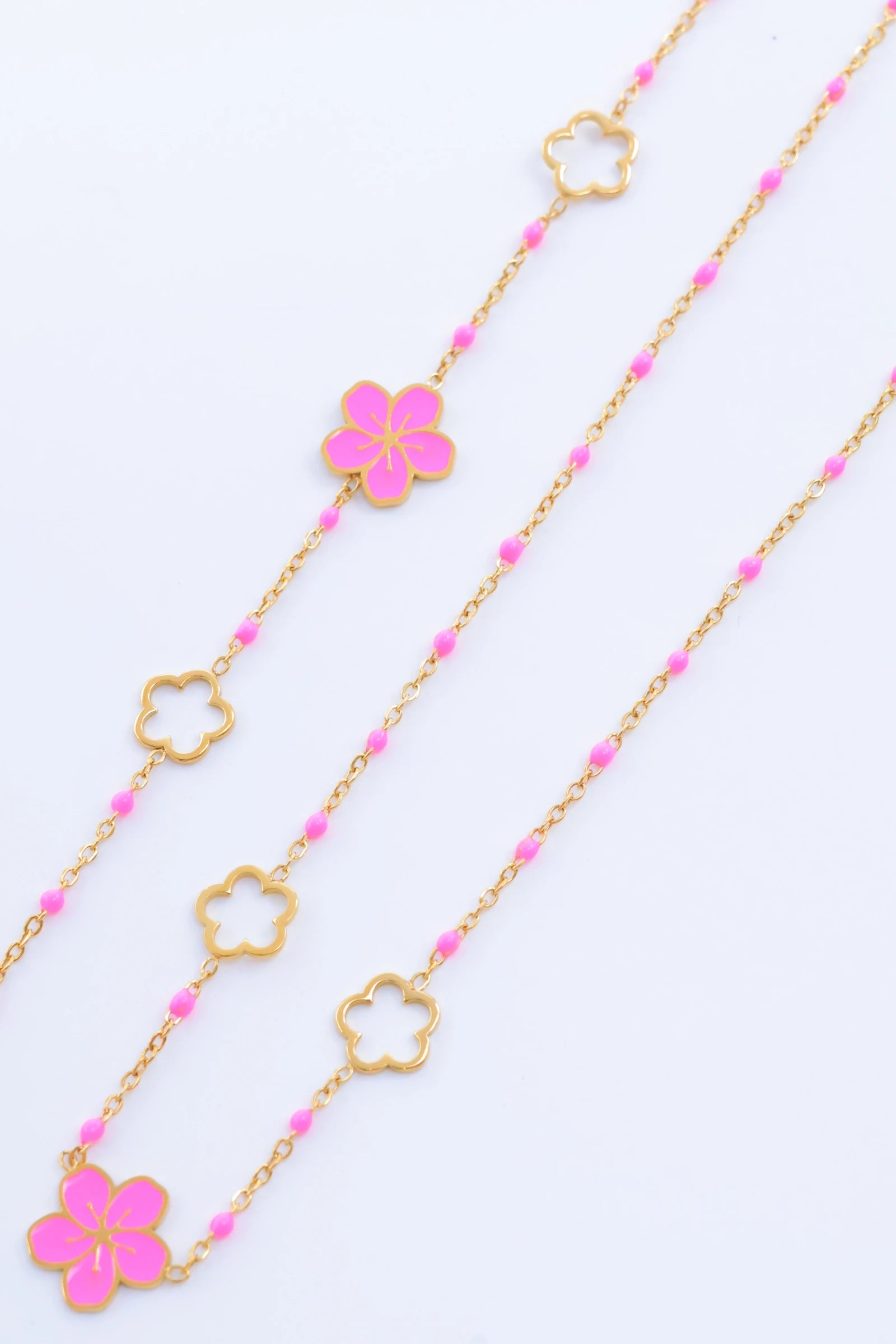 Parure de bijoux en acier inoxydable - ROSE