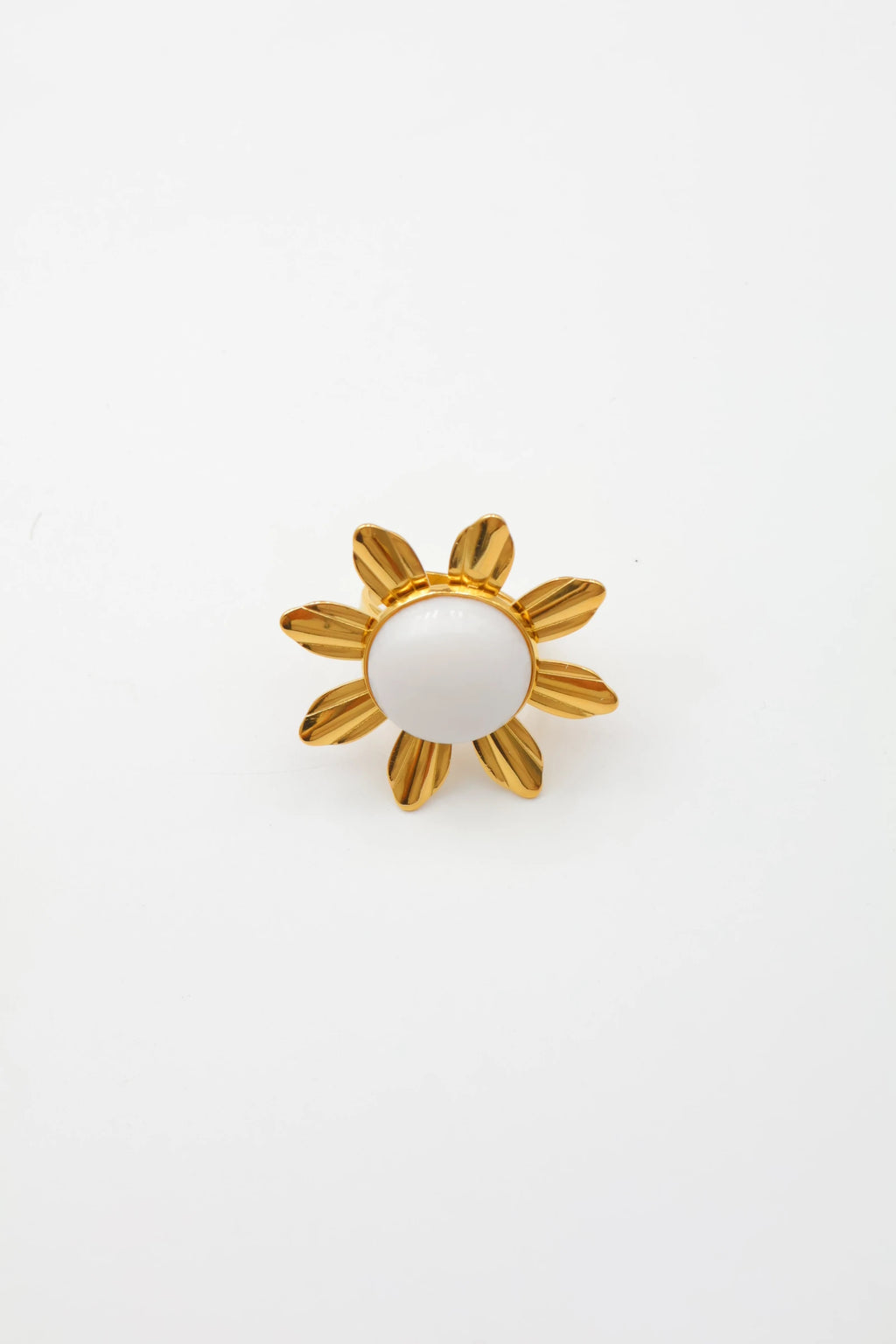 Bague ajustable en acier inoxydable - BLANC
