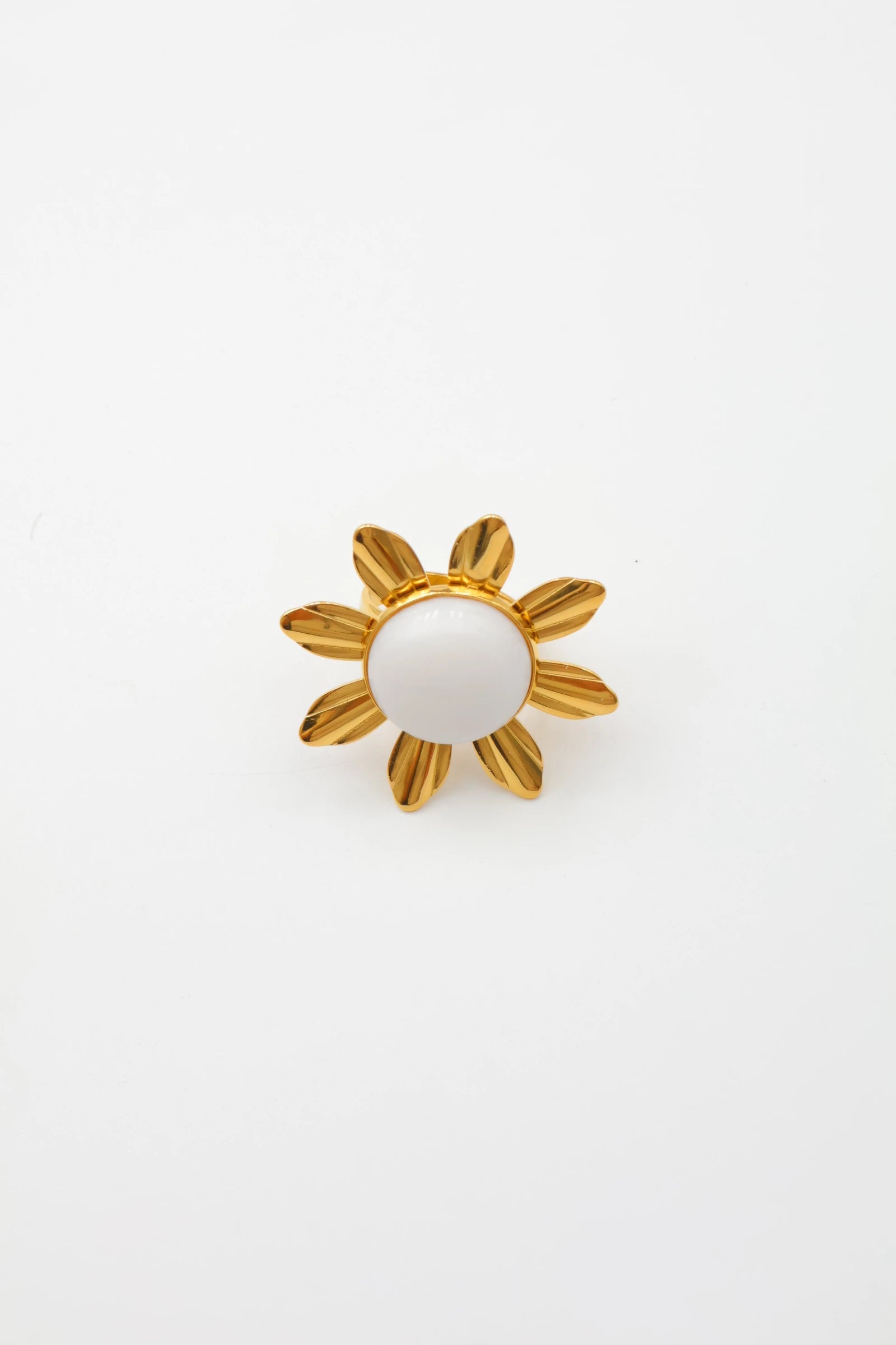 Bague ajustable en acier inoxydable - BLANC