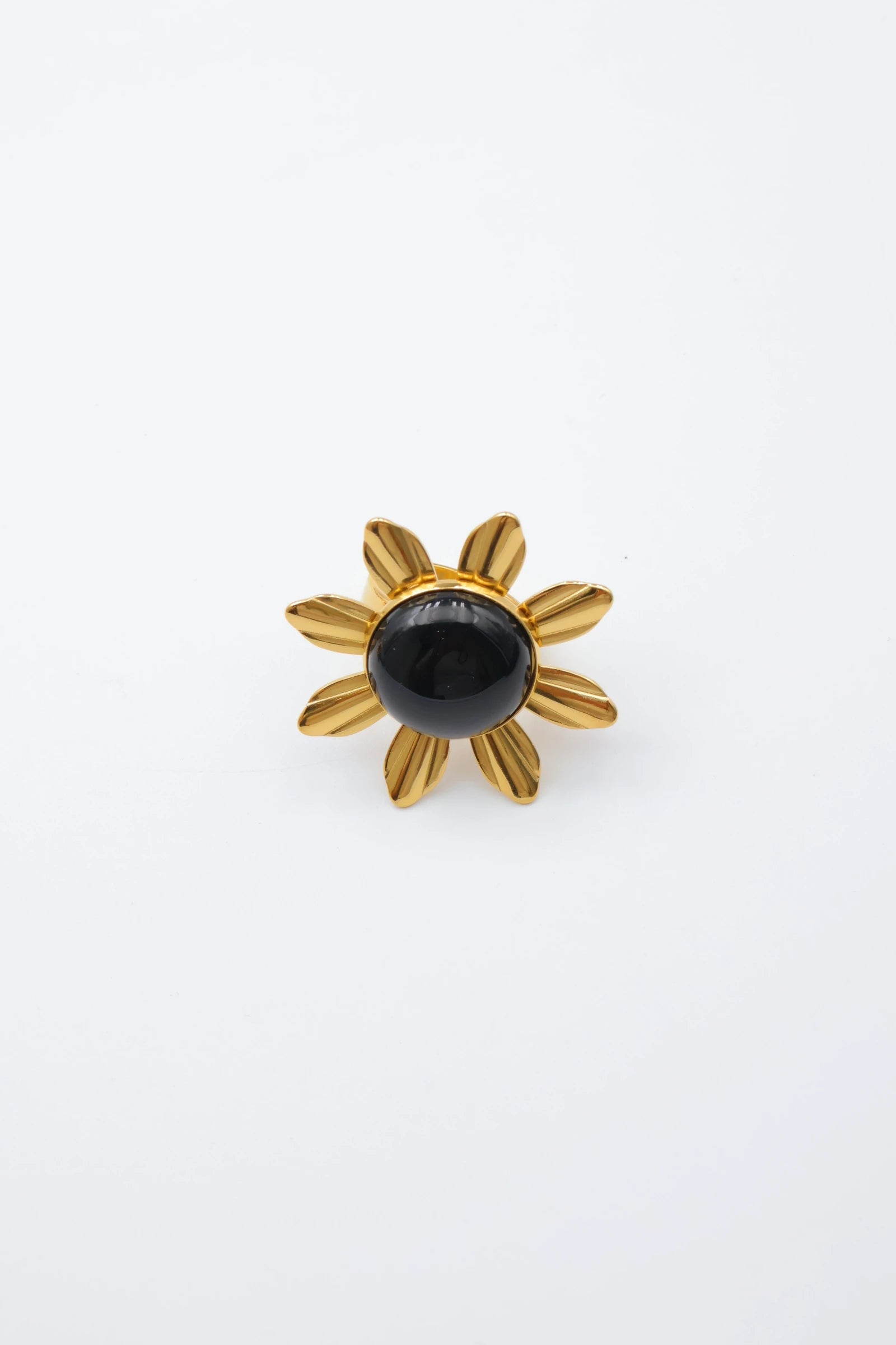 Bague ajustable en acier inoxydable - NOIR