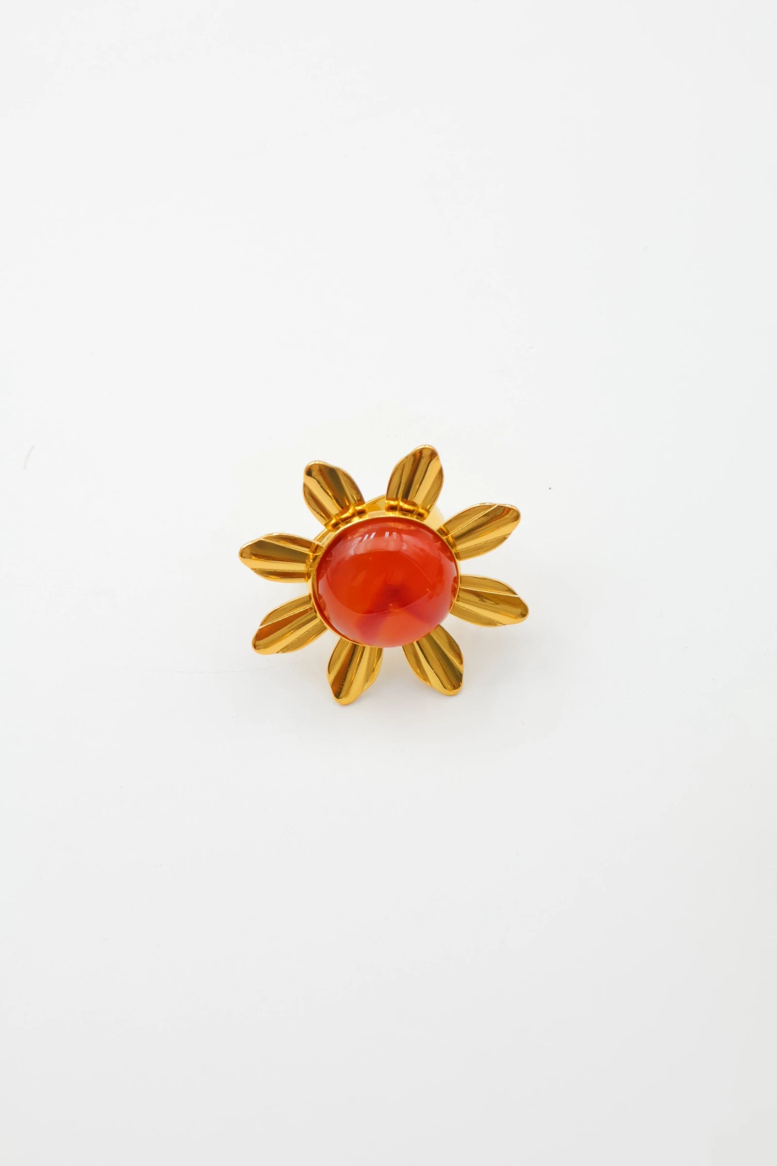 Bague ajustable en acier inoxydable - ROUGE