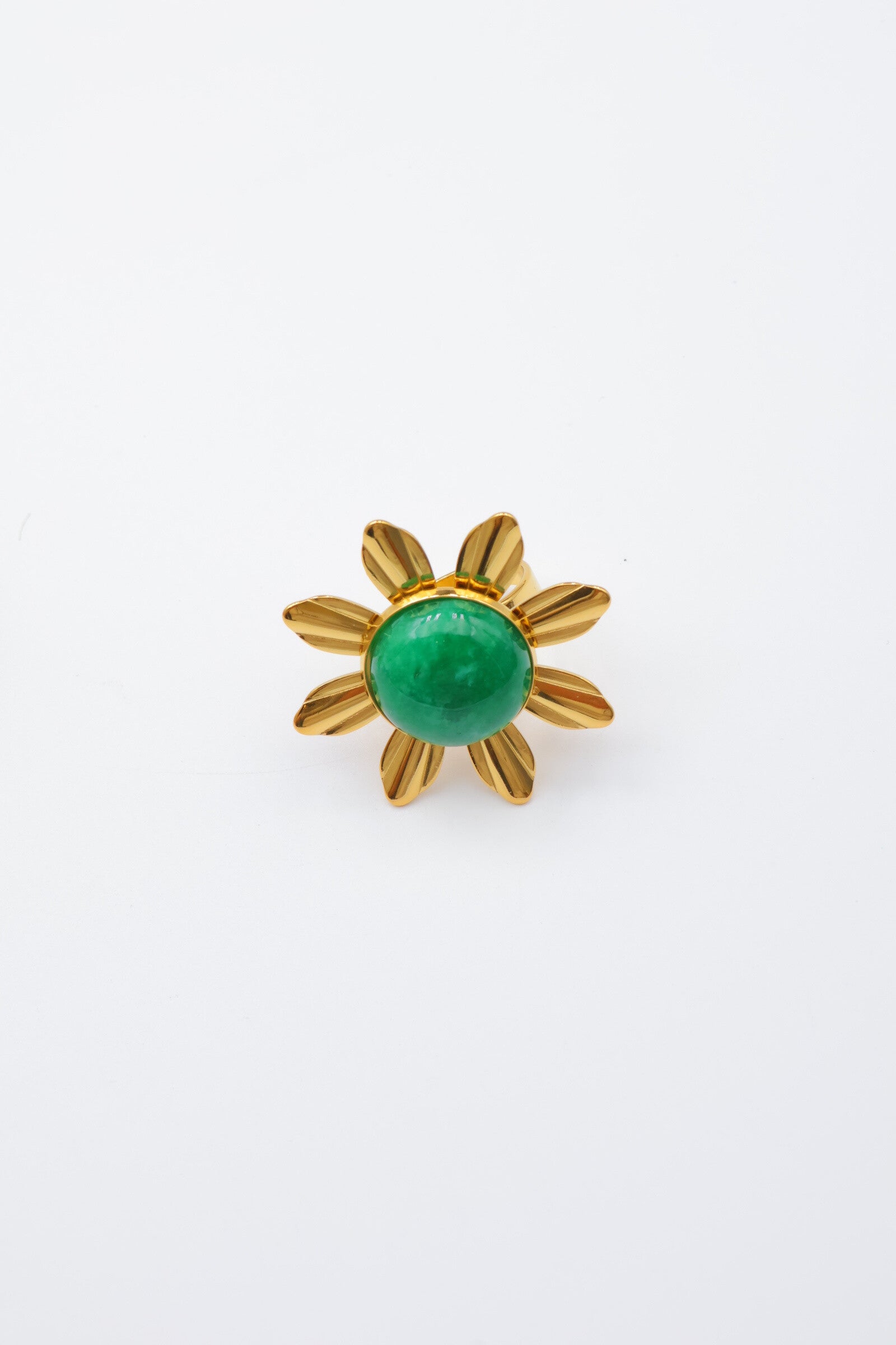 Bague ajustable en acier inoxydable - VERT