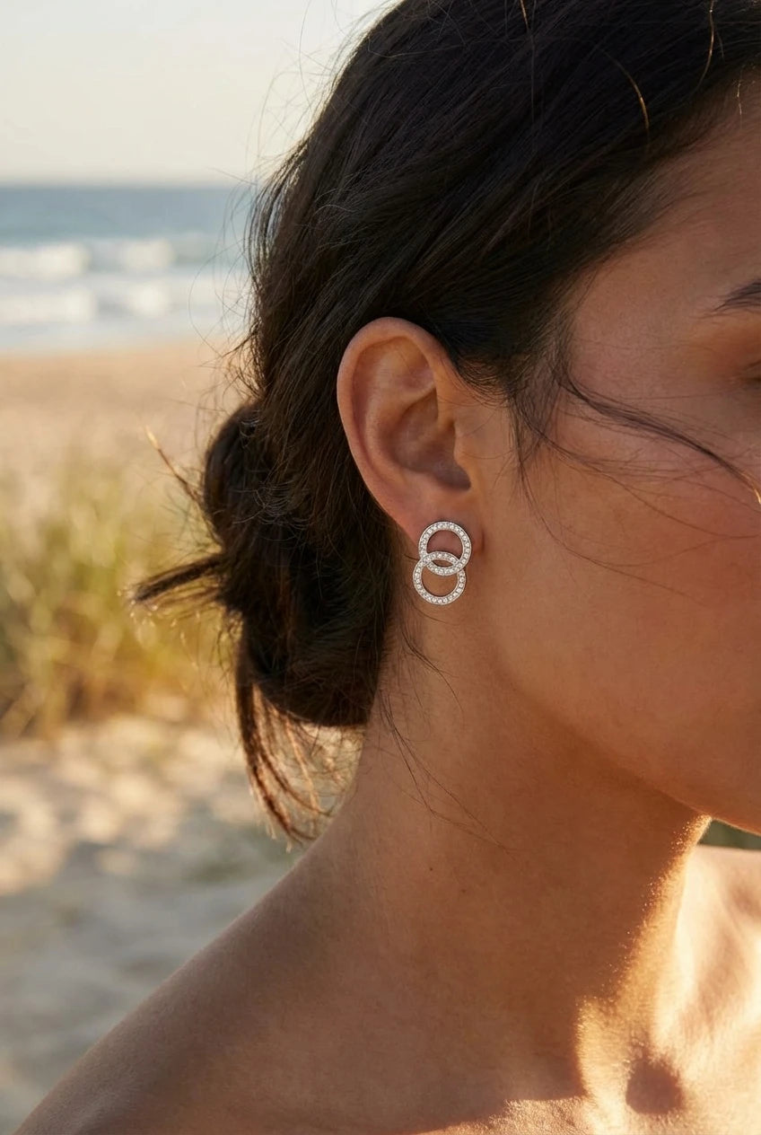 Boucles d’oreilles en acier inoxydable