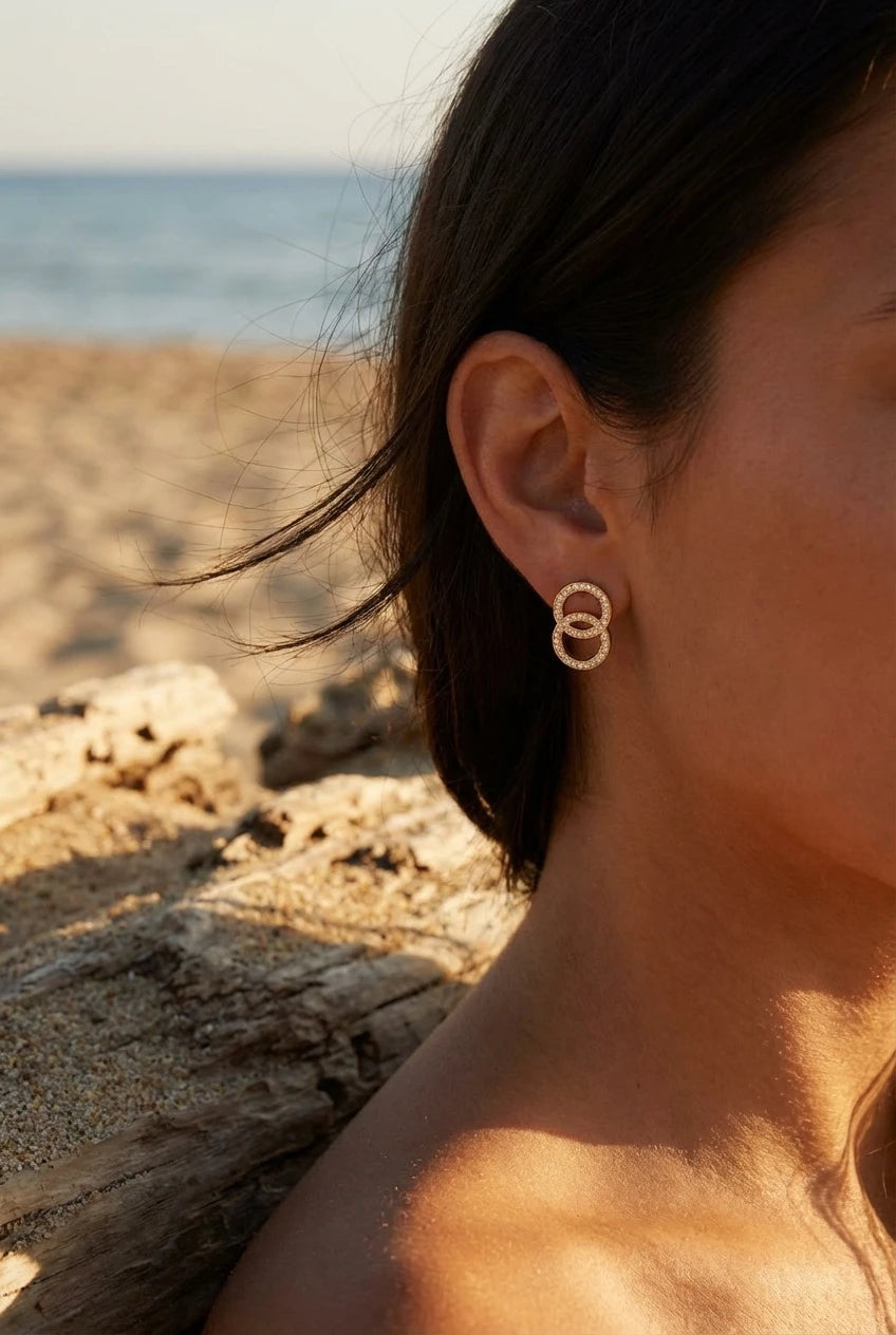 Boucles d’oreilles en acier inoxydable