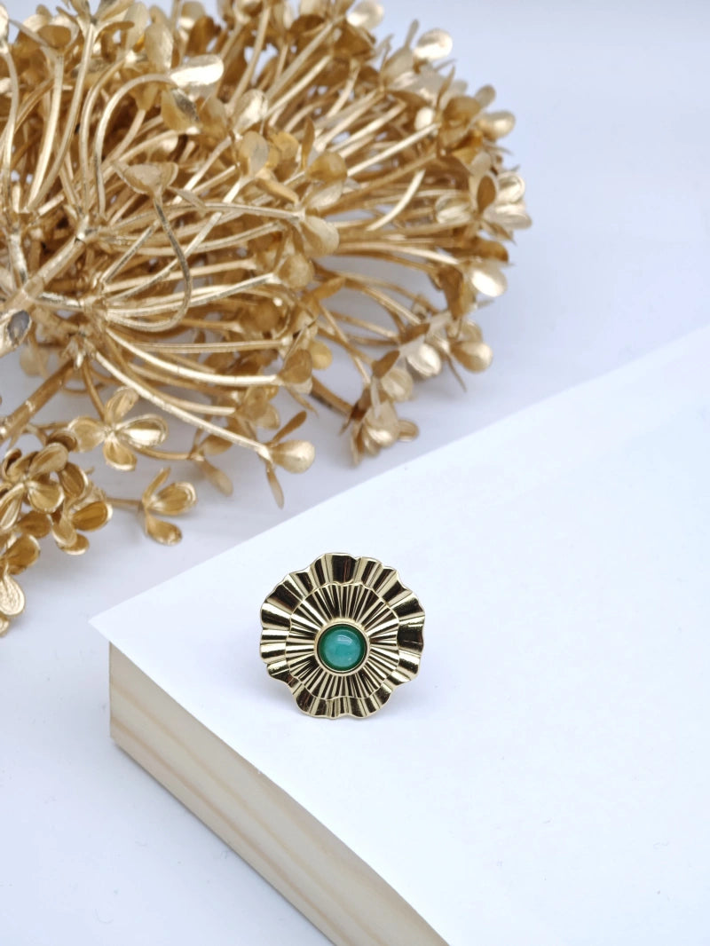 Bague en acier inoxydable ajustable - VERT