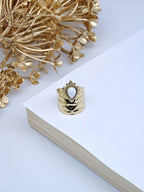 Bague en acier inoxydable ajustable - BLANC