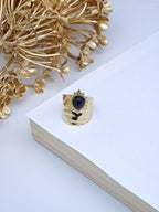 Bague en acier inoxydable ajustable - NOIR