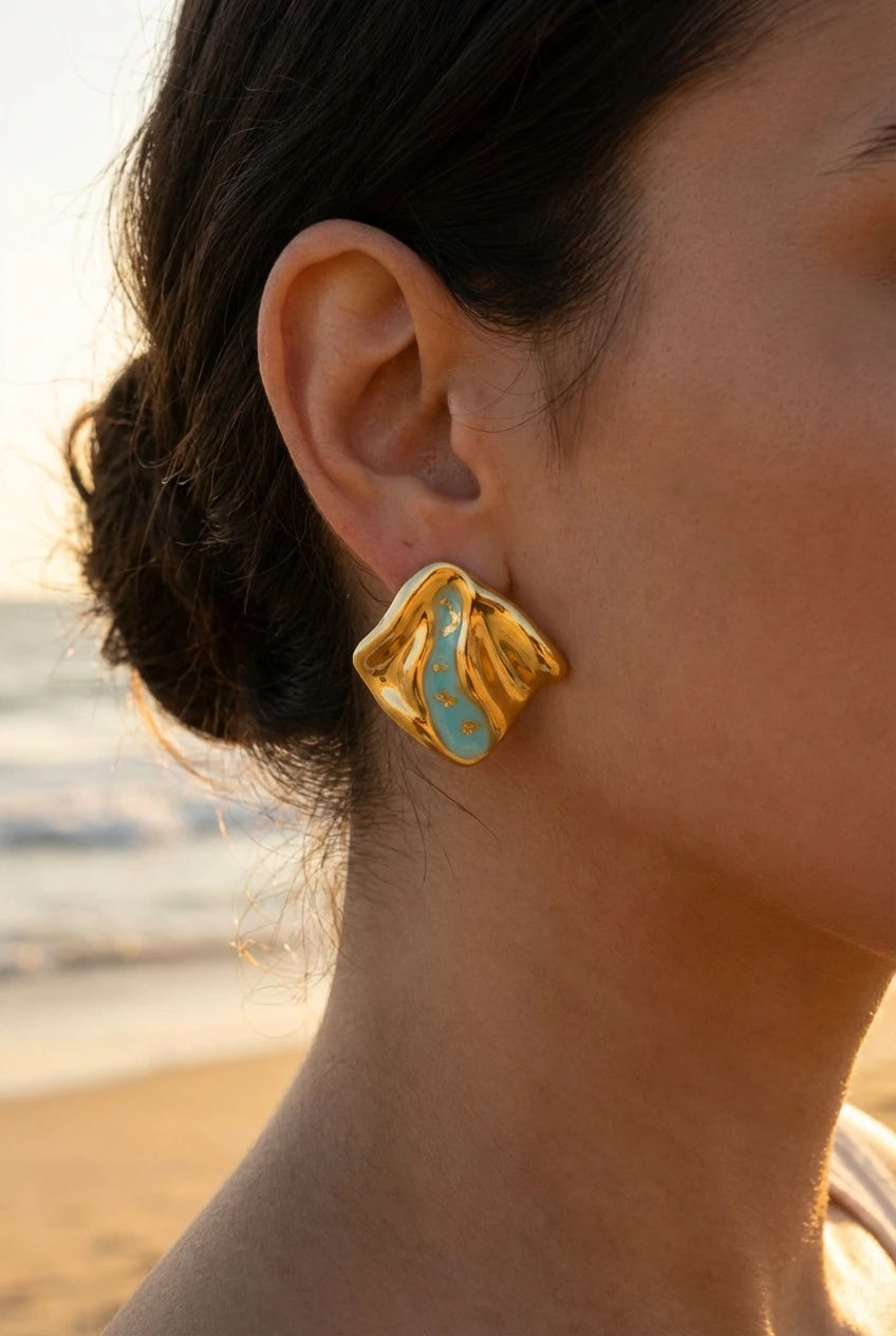 Boucles d’oreilles en acier inoxydable