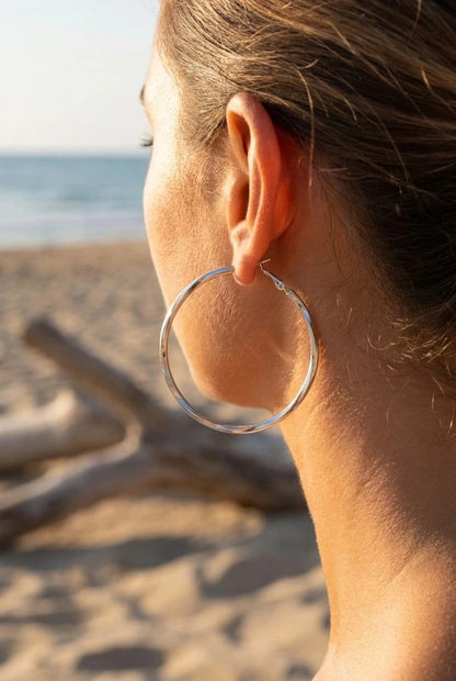Boucles d’oreilles en acier inoxydable