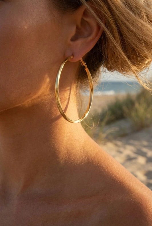 Boucles d’oreilles en acier inoxydable