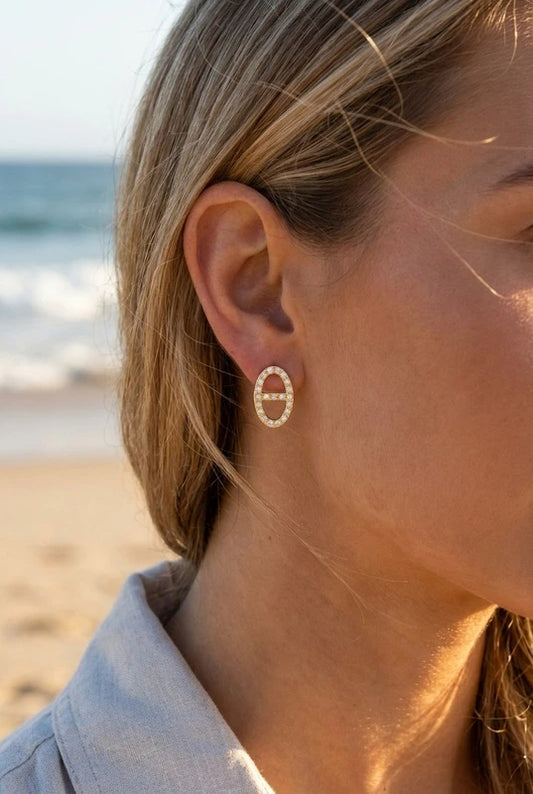 Boucles d’oreilles en acier inoxydable