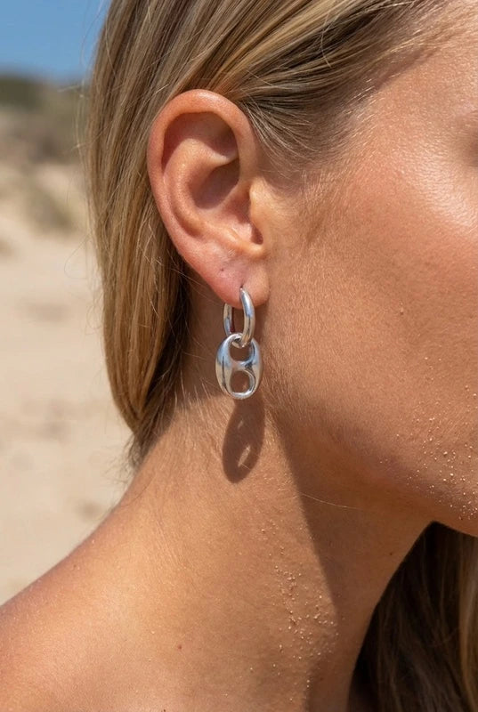 Boucles d’oreilles en acier inoxydable