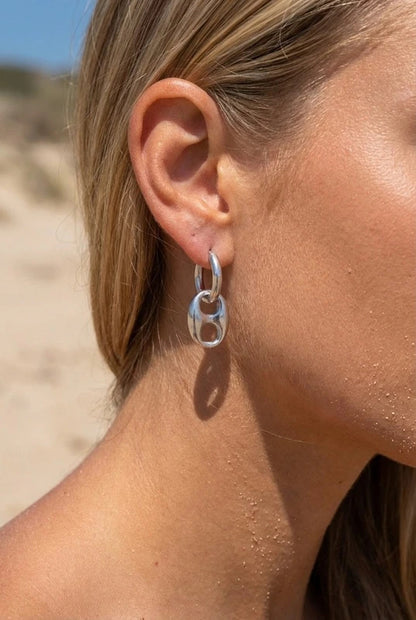 Boucles d’oreilles en acier inoxydable