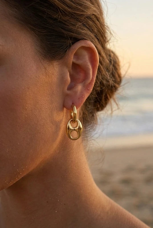 Boucles d’oreilles en acier inoxydable