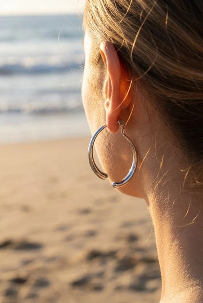Boucles d’oreilles en acier inoxydable