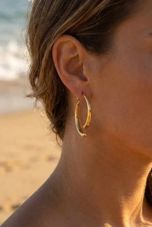Boucles d’oreilles en acier inoxydable