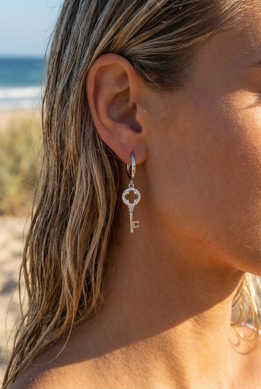 Boucles d’oreilles en acier inoxydable