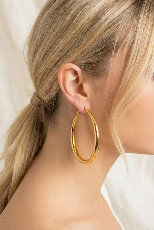 Boucles d’oreilles en acier inoxydable