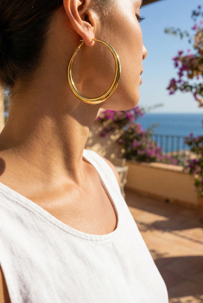 Boucles d’oreilles en acier inoxydable
