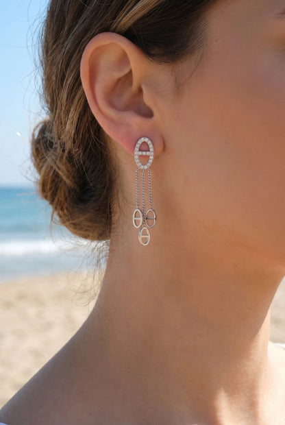 Boucles d’oreilles en acier inoxydable