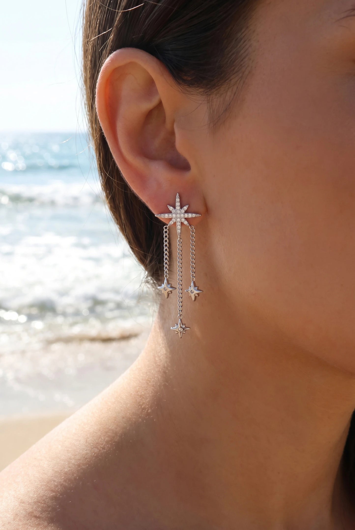 Boucles d’oreilles en acier inoxydable