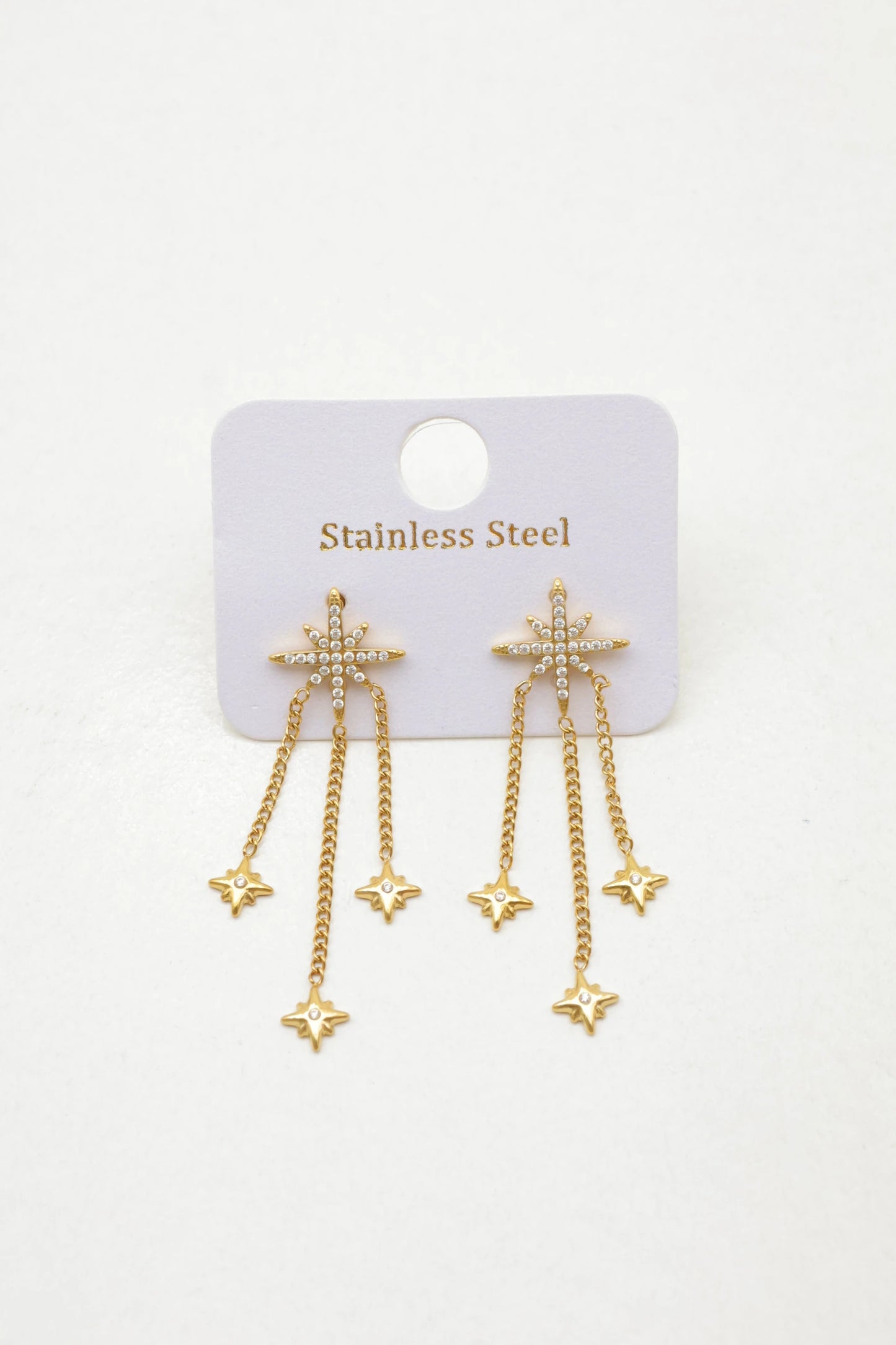 Boucles d’oreilles en acier inoxydable