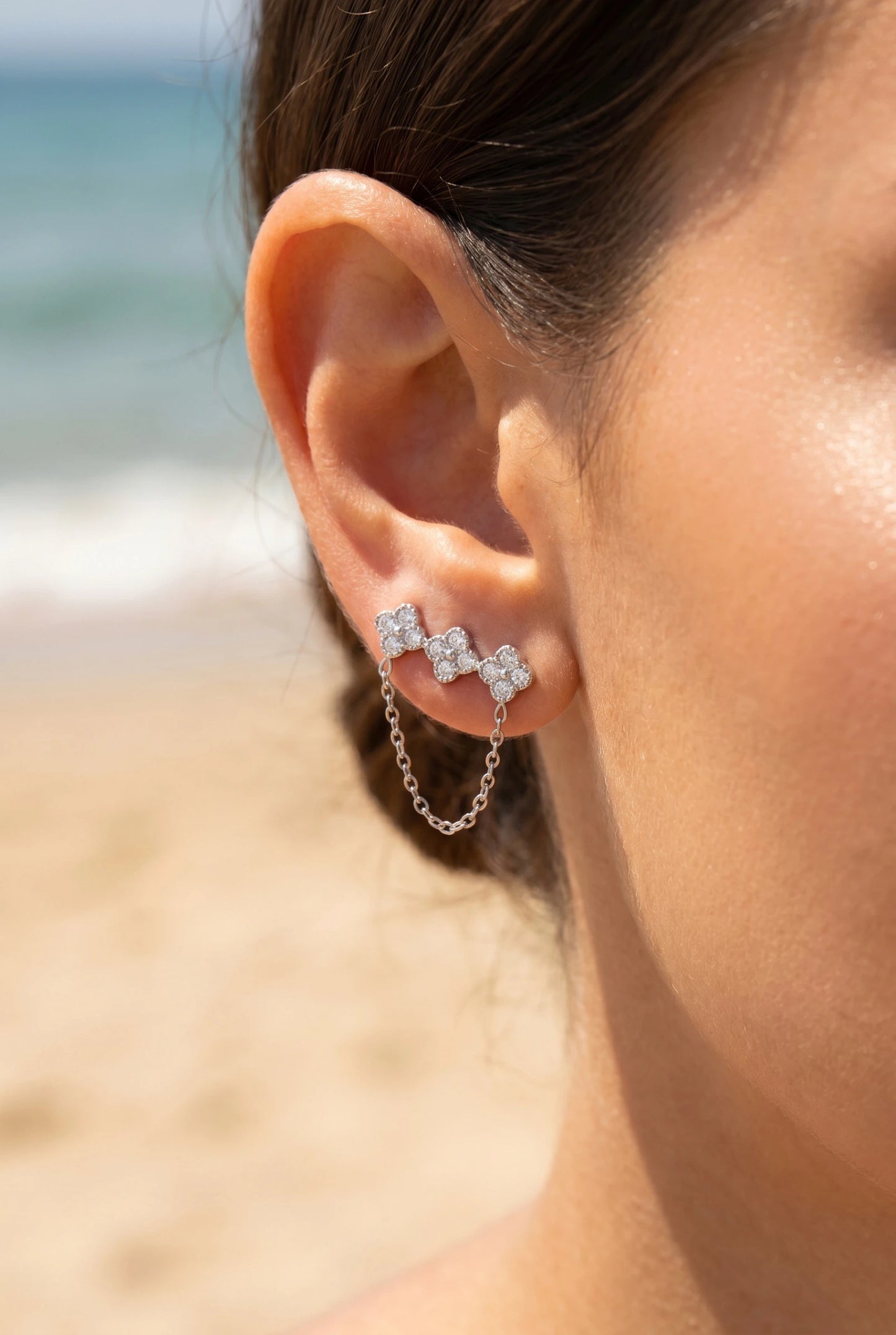Boucles d’oreilles en acier inoxydable