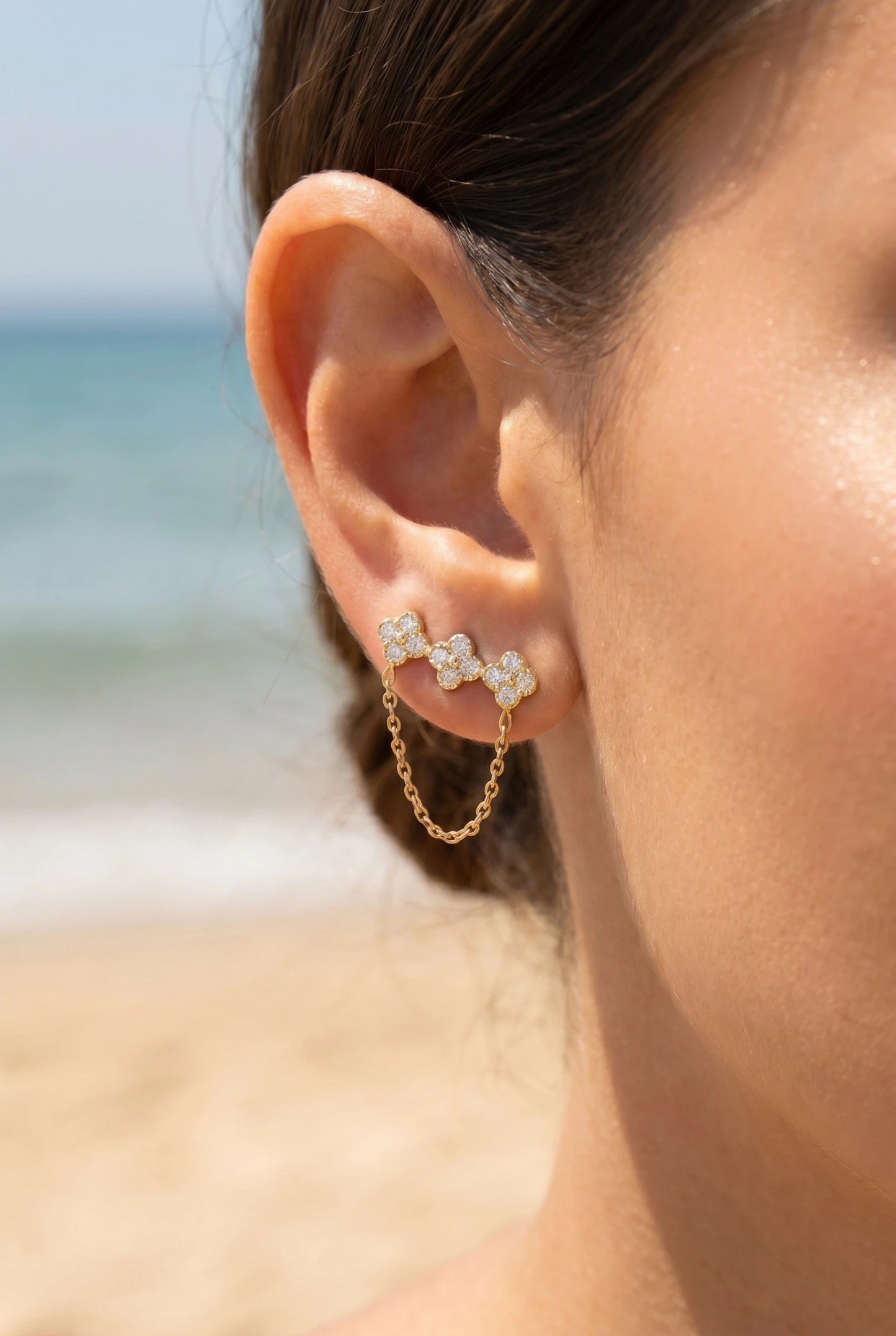 Boucles d’oreilles en acier inoxydable