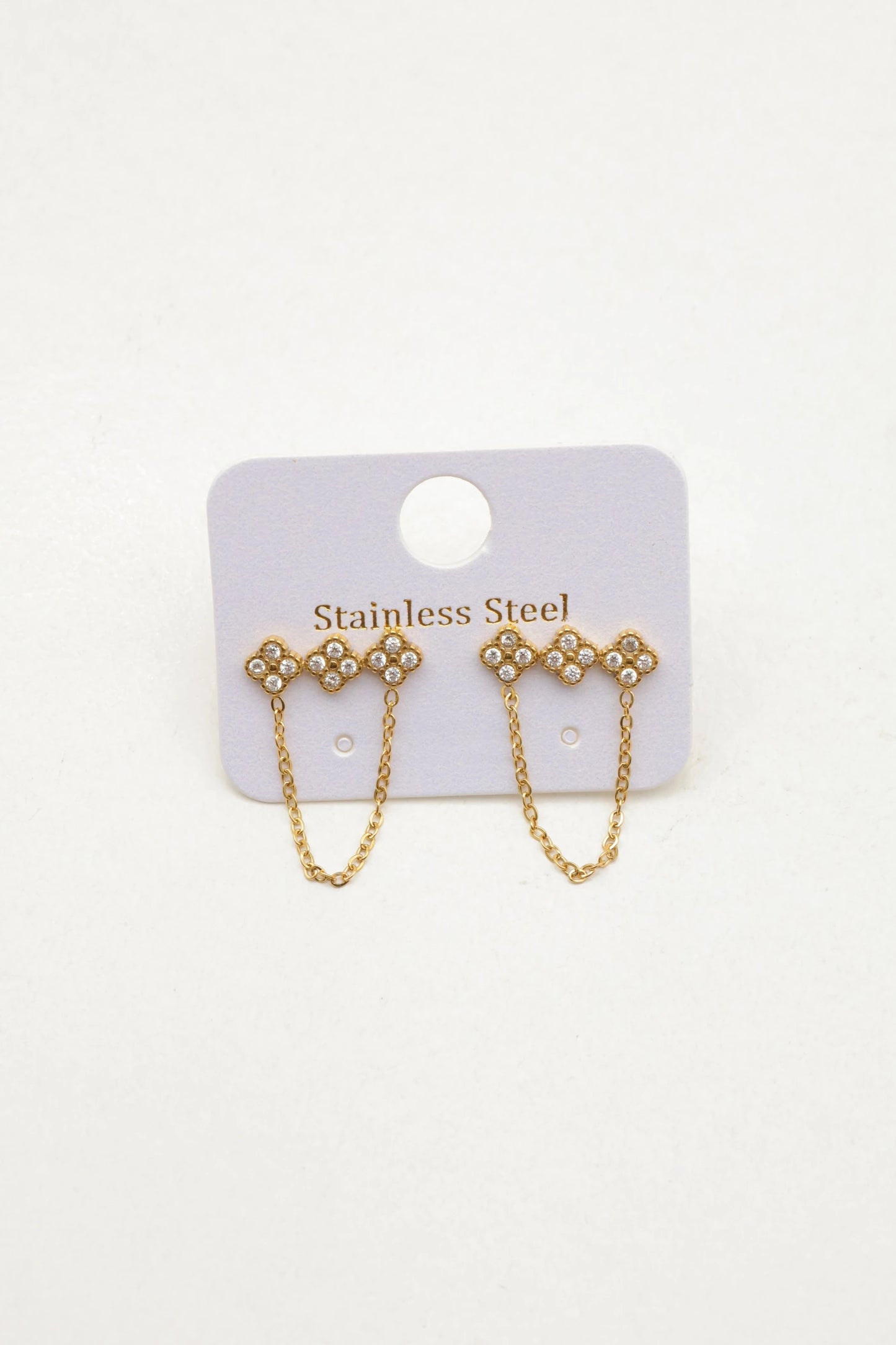Boucles d’oreilles en acier inoxydable