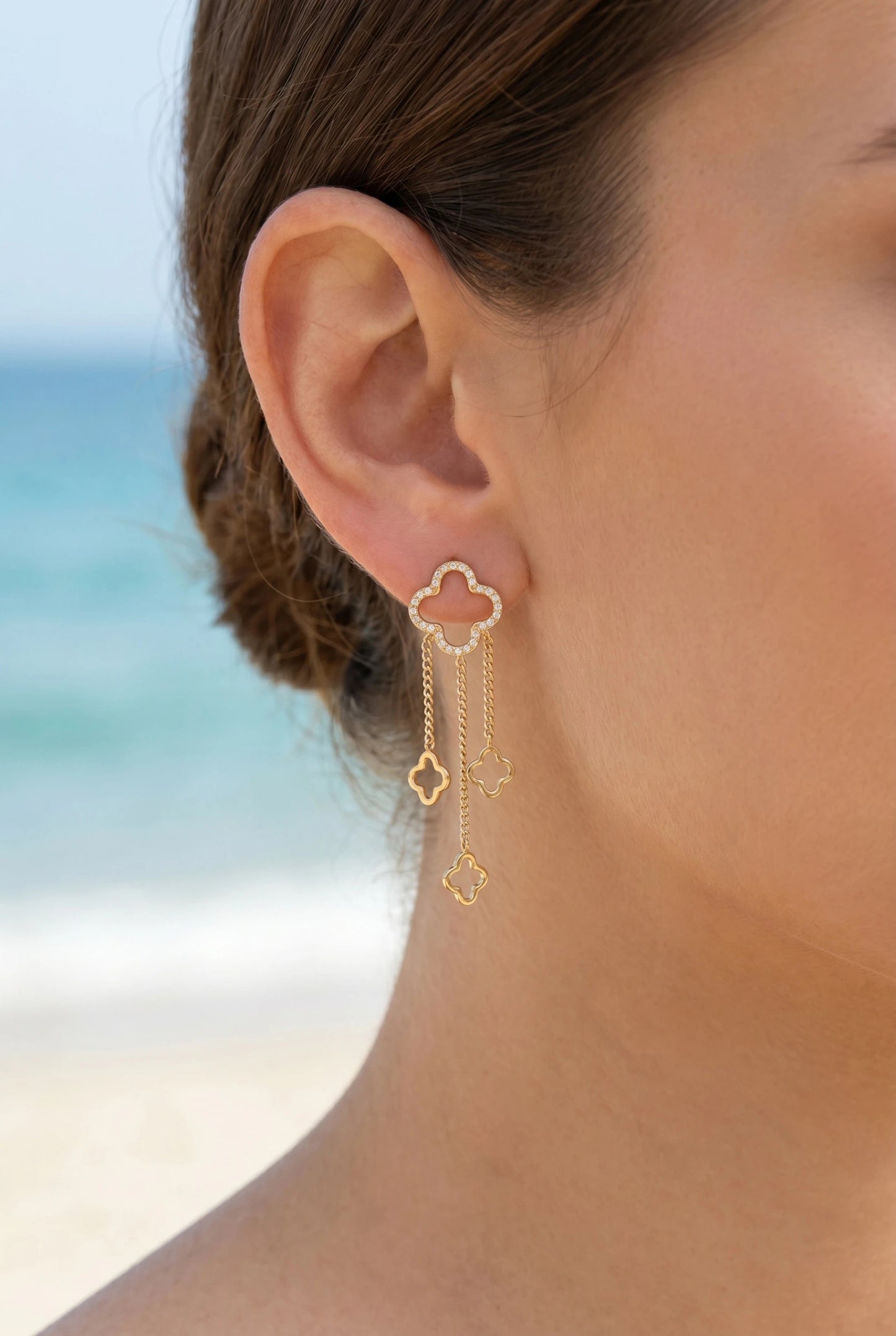 Boucles d’oreilles en acier inoxydable