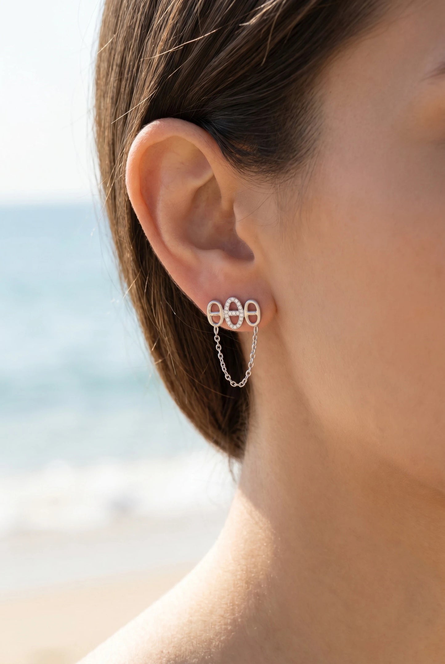 Boucles d’oreilles en acier inoxydable