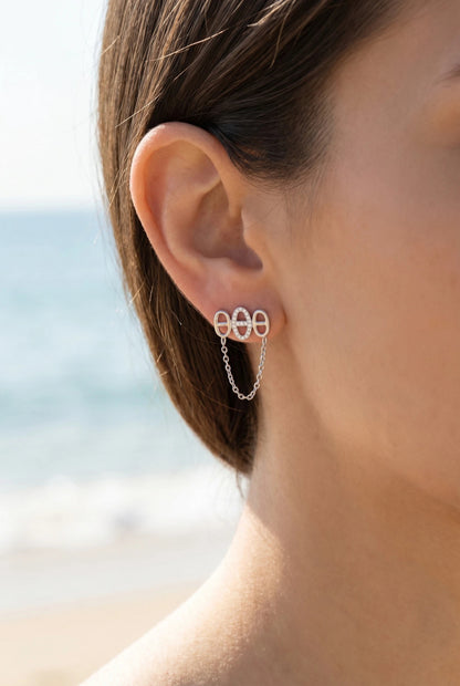 Boucles d’oreilles en acier inoxydable