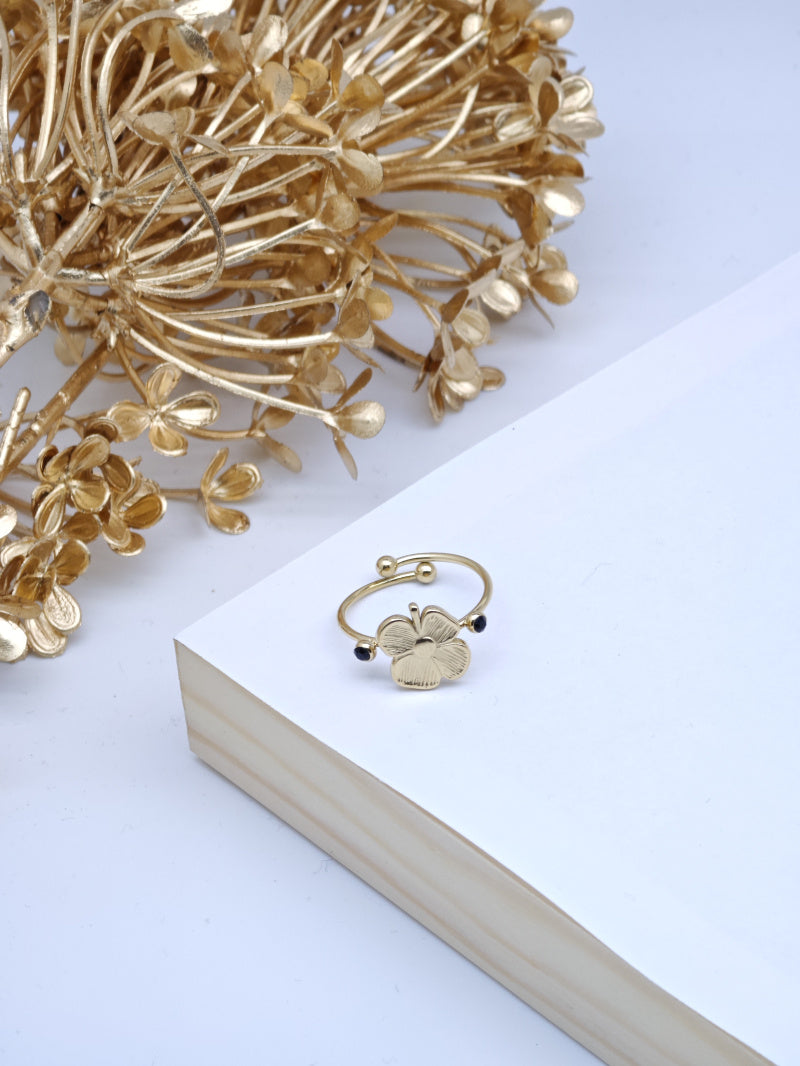 Bague en acier inoxydable ajustable - BLANC