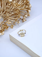 Bague en acier inoxydable ajustable - BLANC