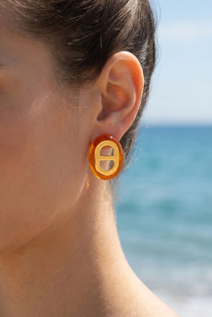 Boucles d’oreilles en acier inoxydable