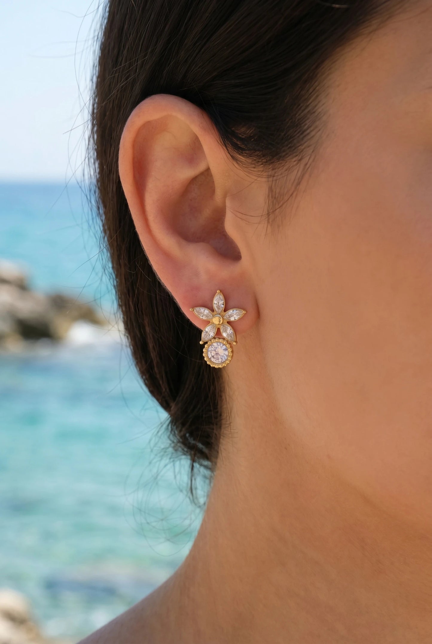 Boucles d’oreilles en acier inoxydable